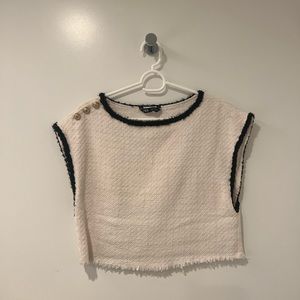 Zara Tweed Crop Top size M